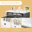 Meuble-lavabo de salle de bain de 91 cm avec lavabo intégré-1208388060