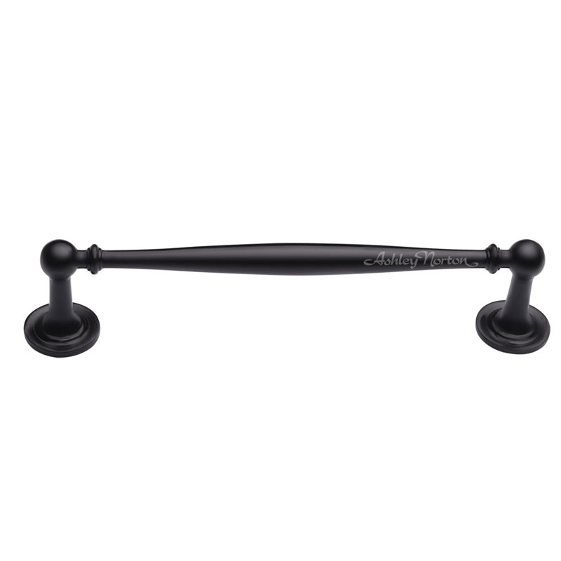 Rhode Cabinet 8" Center to Center Bar Pull, Flat Black, 6"