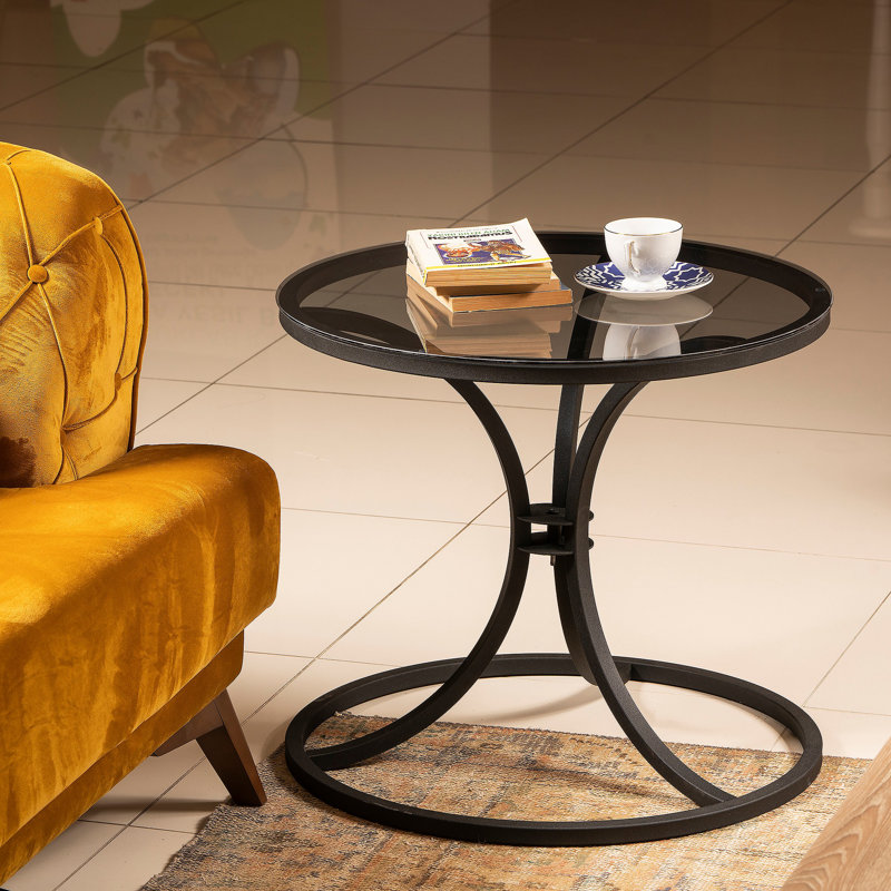 Table de bout Seda, Noir