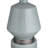 28.75" Metal Table Lamp With Gray Shade
