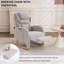 Rocking Chair Nursery, Modern Glider Chair with Adjustable Footrest and Solid Wood Legs-1245695854