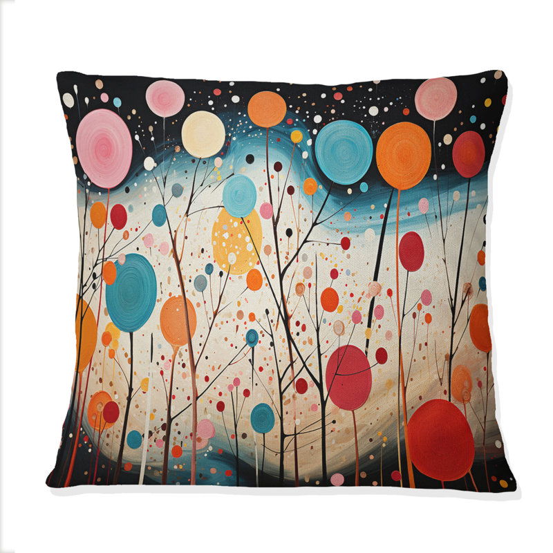 Coussin décoratif coloré Mid Century Abstract Fusion VII - Abstract Midcentury