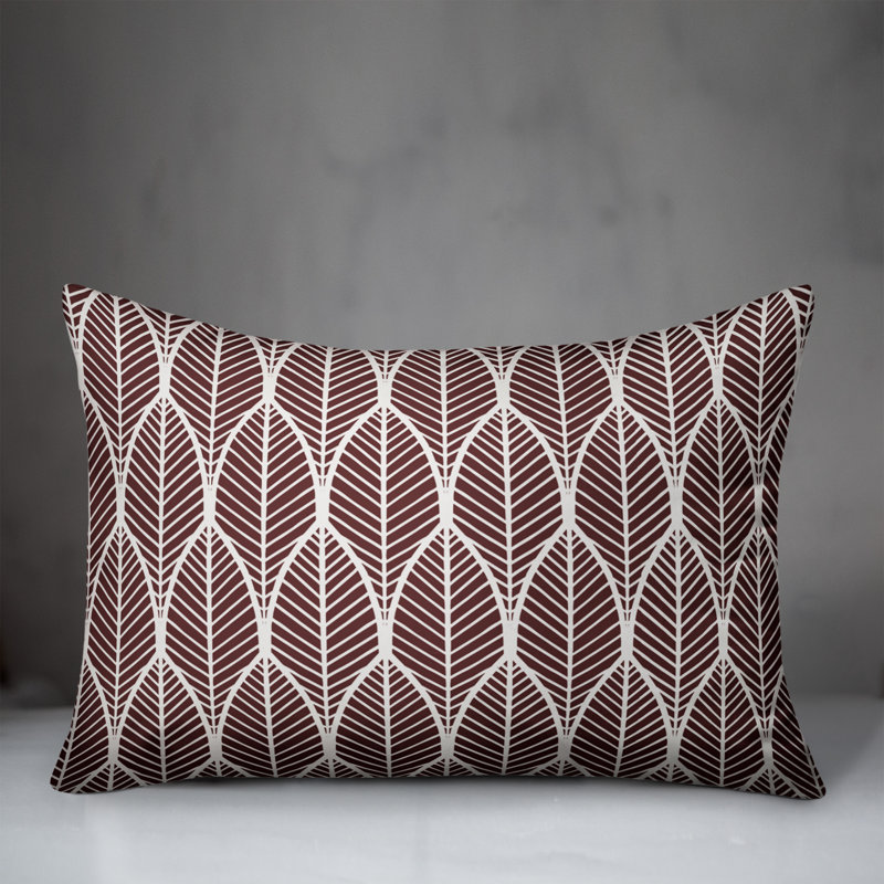  Coussin décoratif, H 18 po x l 25 po, Marron