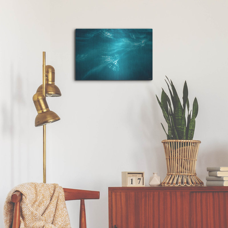  «Water and Light 1» par Life BeautifuLEE, art mural en métal, 24 po x 16 po, H 16 po x l 24 po