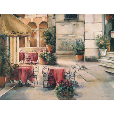 «Plaza Cafe on Canvas» par Marilyn Hageman, reproduction