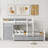 Fredonia Kids Twin Over Twin Bunk Bed with Drawers-1414906543