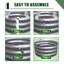  2pack 2x2x1ft Galvanized Raised Garden Bed, Planter Boxes Outdoor Round Metal Garden Beds For Planting Vegetables Flowers Herbs Silver