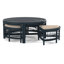 Raffles Rattan Cocktail Table with Benches-71441913-71441853