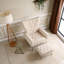 Chaise d'appoint moderne avec repose-pieds