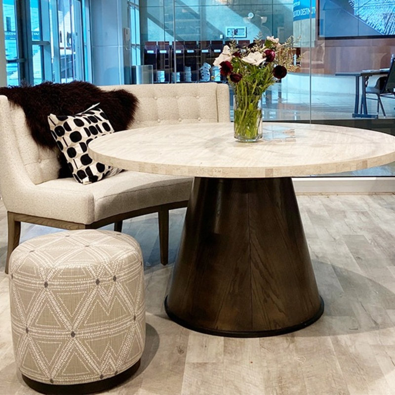 Alton Upholstered Bench, Casa Blanca, Worthy Snow