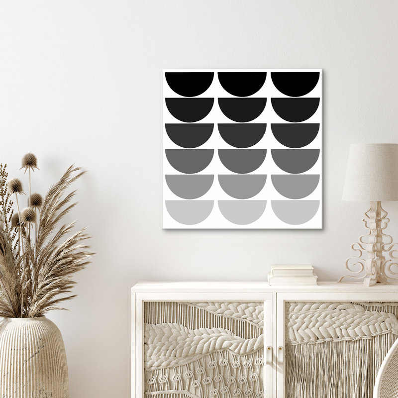 " Ink.Letter.Love XI " Graphic Art Print, 12" H x 12" W x 1.5" D, Wrapped Canvas