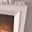Beige Solid Wood Electric Fireplace
