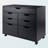 Sutton Multi-Storage Mobile Cabinet with 5 Drawers in Black, 26.1'' H X 31.89" W X 15.85'' D-1947913399