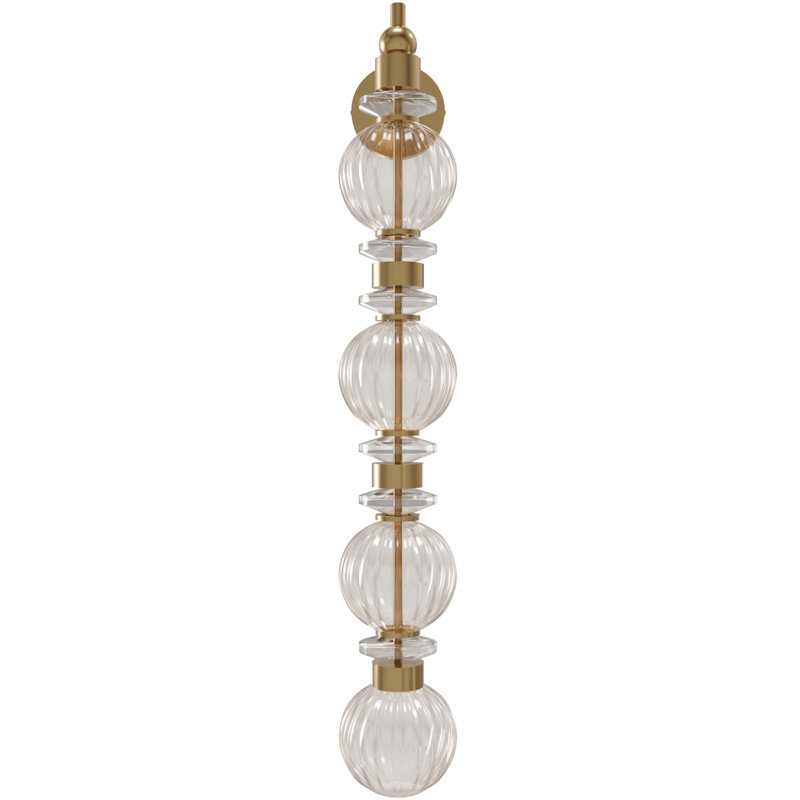 Avra Glass And Metal Wall Sconce