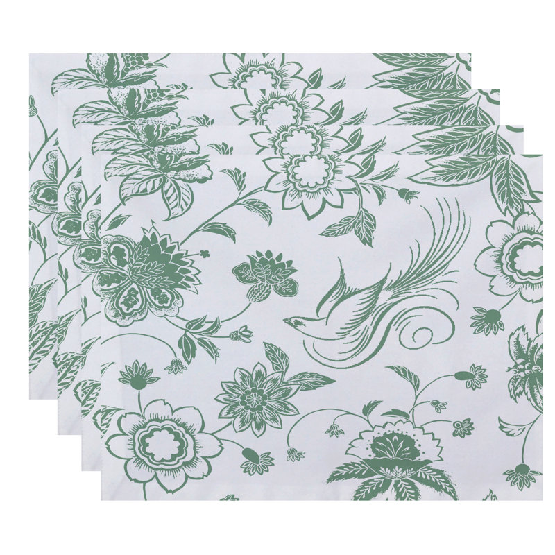 Ensemble de napperons 4 pièces Yosa, Vert