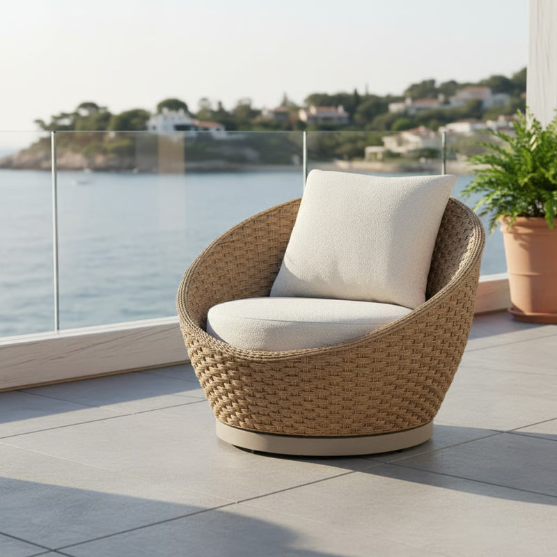 Chaise longue pivotante Kobalt