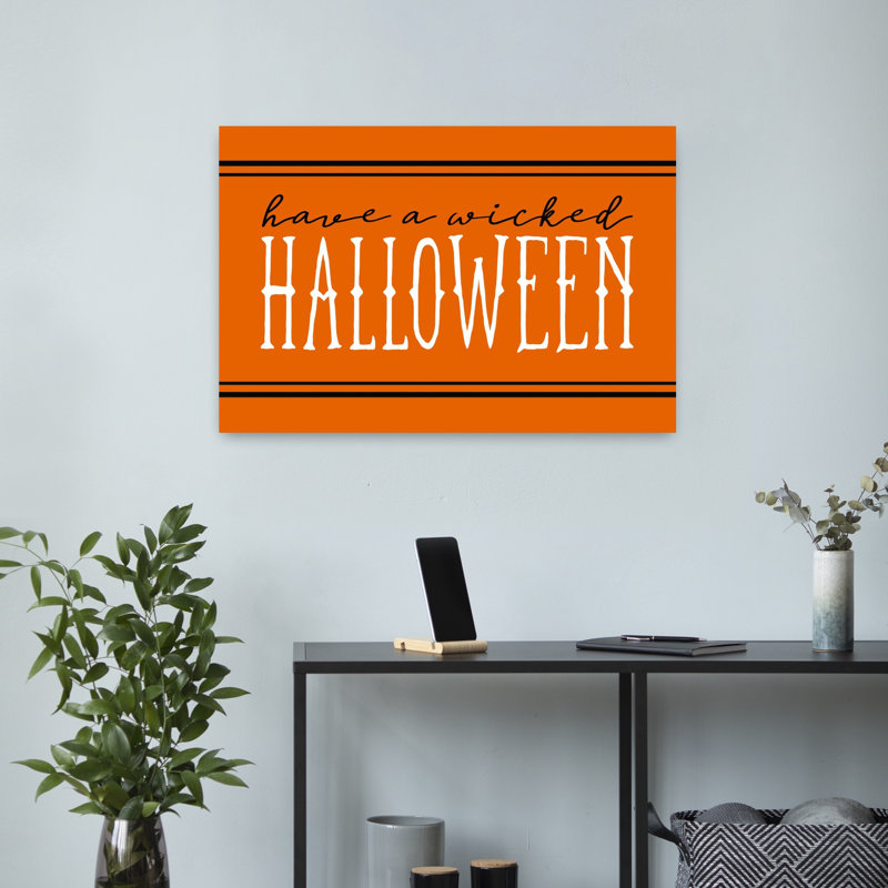 Wicked Halloween, art contemporain abstrait, H 16 po x l 24 po