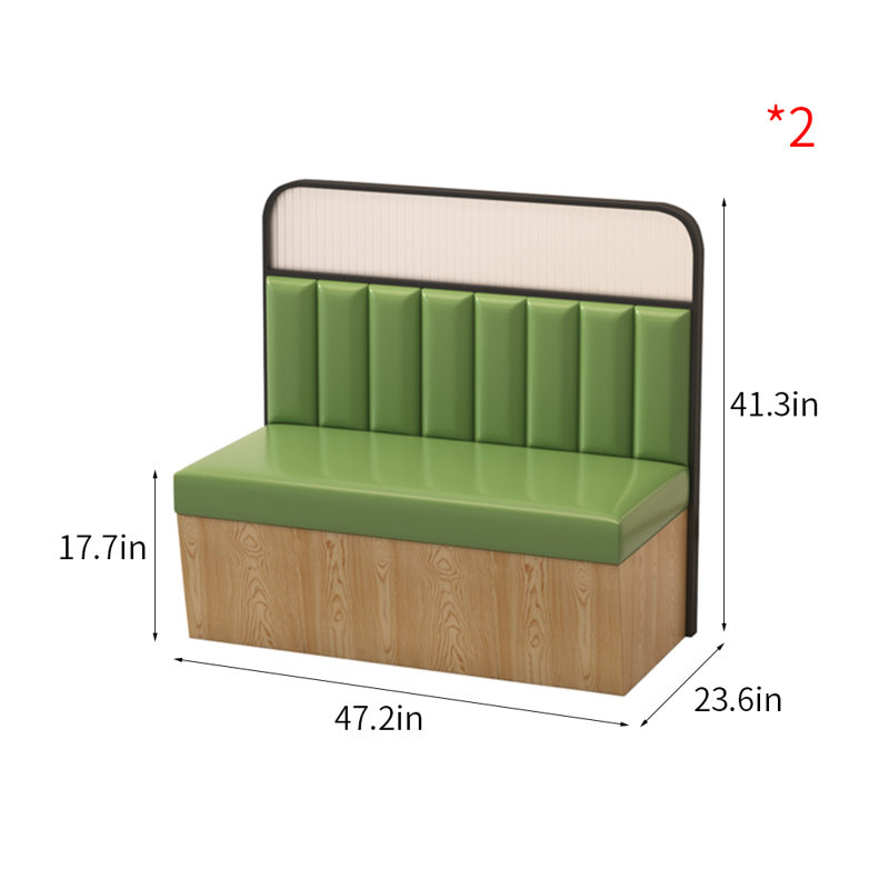 Banc rembourré en similicuir Nordic Modern