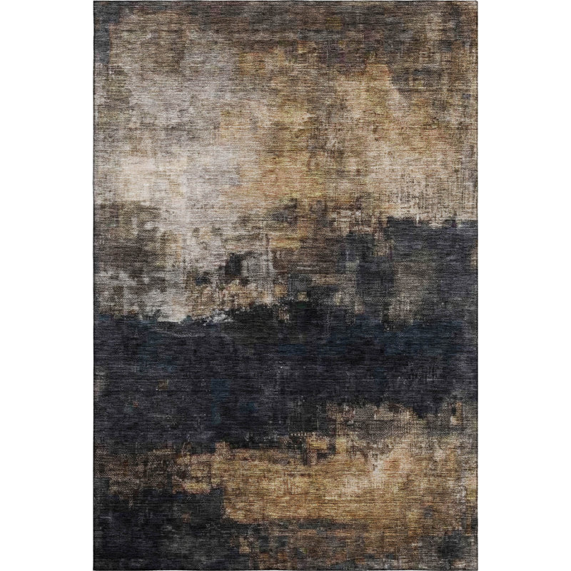 Premium Machine Washable Jessie AMF1209 Abstract Rug, Rectangle 8' x 10'