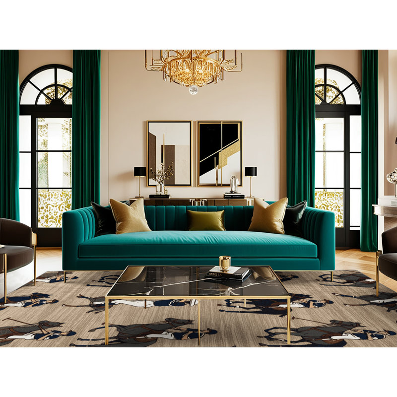  Tapis lavable Polo Sports, Carré 8 pi