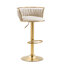 Tabouret de bar pivotant avec dossier Ginko-882844516-879315310