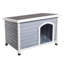 Niche pour chien d'extérieur moyenne en bois-309558291