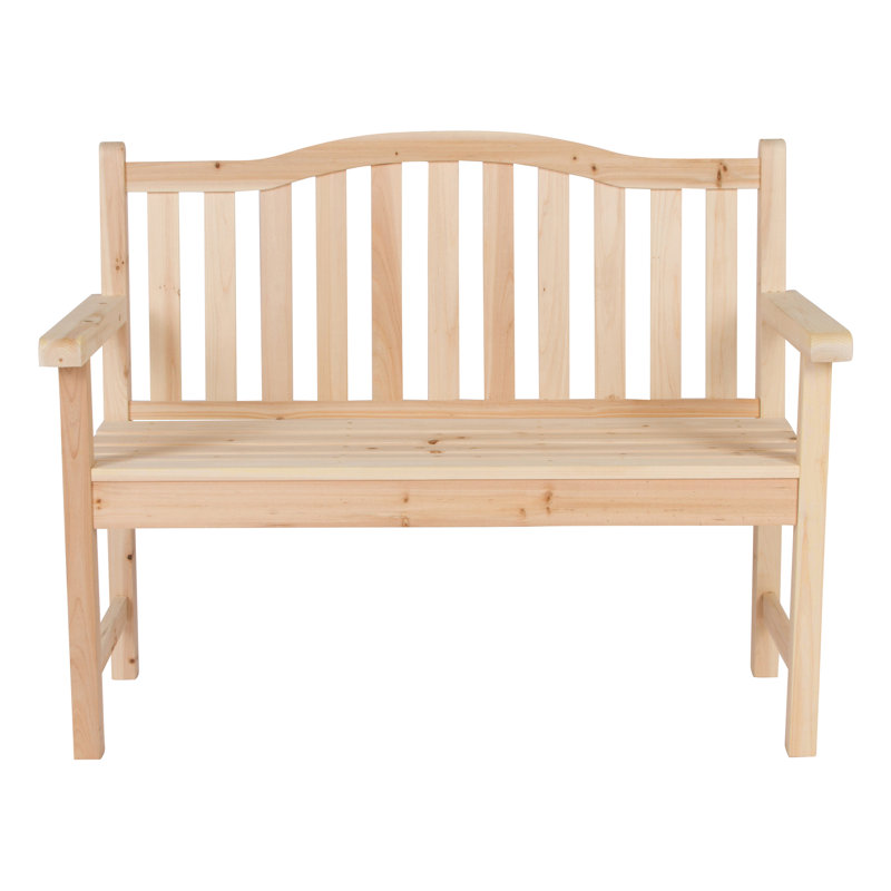 Banc de jardin d'extérieur 44,75 po Susila, Naturel