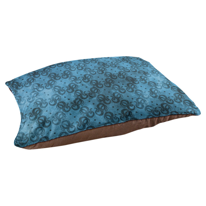 Coussin de créateur de serpents Byrge, L 29,5 po x l 19,5 po, Bleu