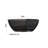 63'' W 22'' H Frameless Offset Curved Tub & Shower Kit-99184908