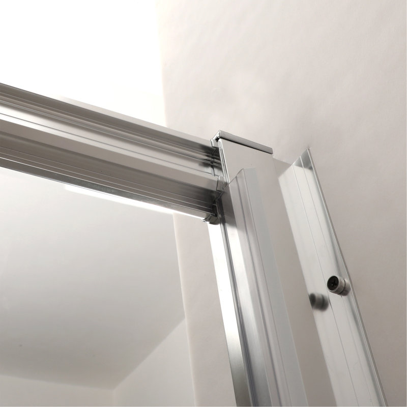 Shower Door 60" W X 72"H Single Sliding Bypass Shower Enclosure, 1/4 In. (6Mm), Chrome, Chrome