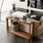 60" Rectangular Solid Wood Veneer Console Table-48087154