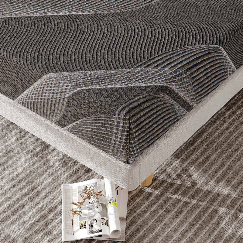 Matelas en mousse à mémoire de forme moyenne de 8 po Ardelia, Lit simple