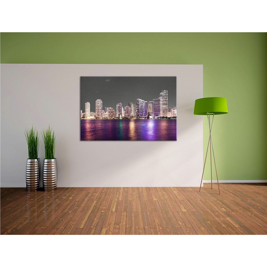 Leinwandbild Skyline von Miami Florida