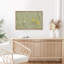 Abstrait art floral abstrait vert sauge, art mural moderne minimaliste, décoration de salon-102833135-102833133