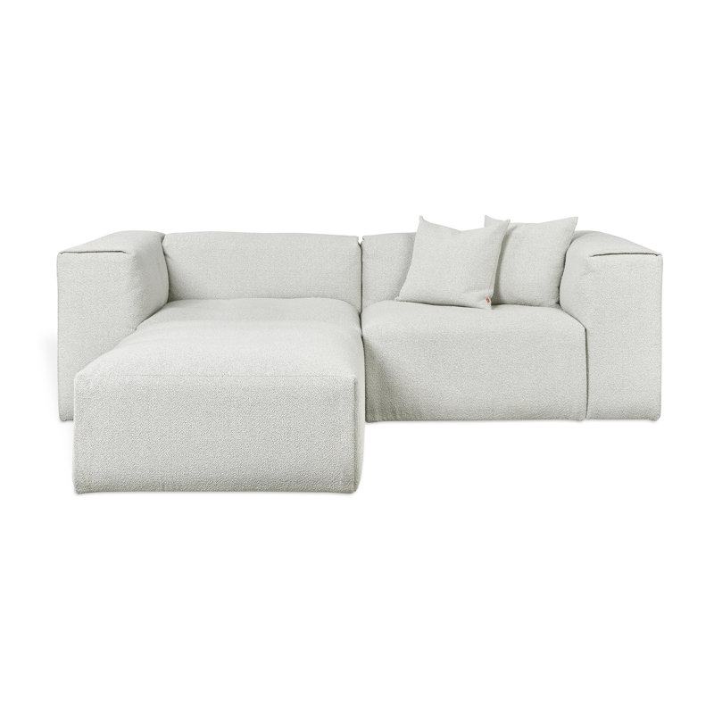 Nest Modular 3-PC Sectional, Fog Boucle