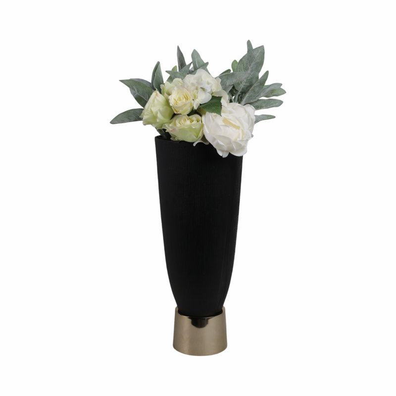 Wallmar Handmade Metal Table Vase, 20" H x 8" W x 8" D