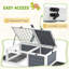 Habitation de tortue en bois grise