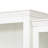 Modern Minimalist Double Layered Transparent Tempered Glass Coffee Table with White MDF Decorative Columns, Ideal for Multi-Use and Durability
