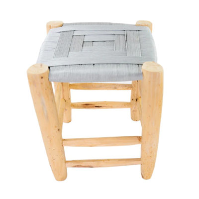 Tabouret d'appoint en bois massif