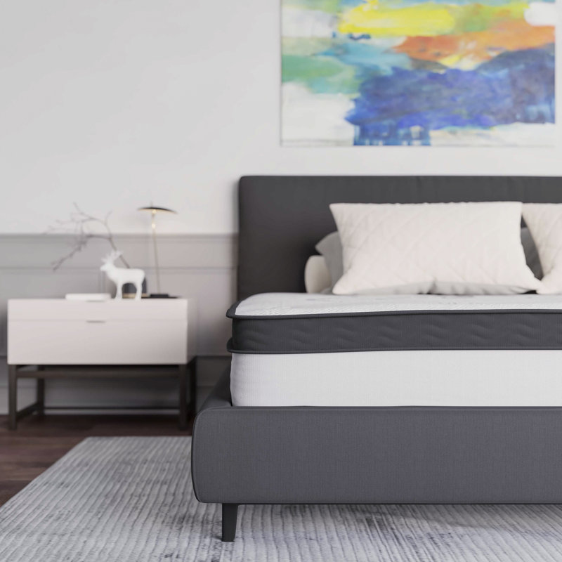 Capri Comfortable Sleep Extra Firm Pocket Spring and Foam Hybrid Mattress by Flash Furniture, 12", King