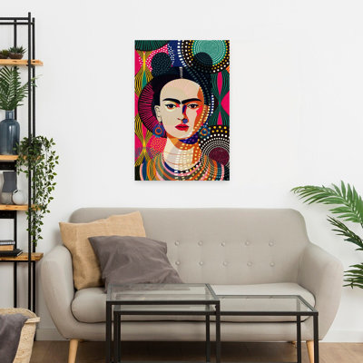 «Frida in Layers of Colors», art mural moderne et vibrant