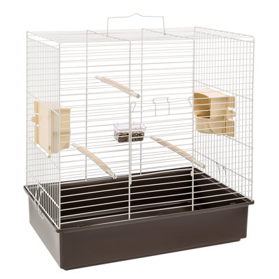 65cm Flat Top Table Top Bird Cage with Perch