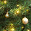 Arbre de Noël avec lumière DEL blanc chaud pré-éclairée, arbre de Noël artificiel éclairé pour la fête-546931307