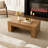 Lift Top Coffee Table with Hidden Storage, Wooden Rectangle Center Table for Home Living Room Office, Oak