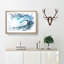 Surfing the Wave in Abstract - Picture Frame Painting Print-55616792-55616796