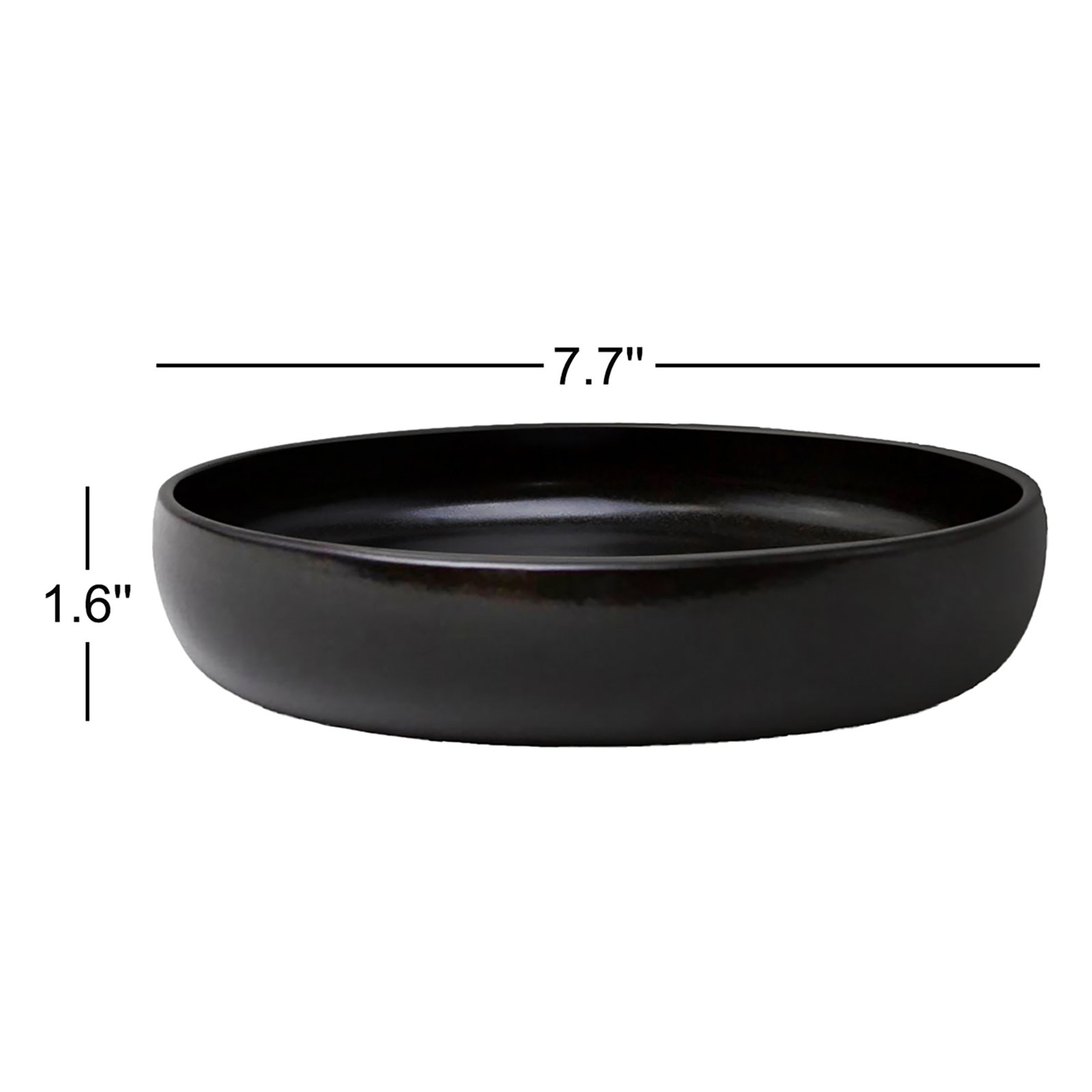 Borgen 33 oz. Salad Bowl, Onyx