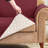 Armchair Couch Cover for 1 Cushion Couch, Non-Slip Sofa Slipcover for Dogs, Furniture Protector Cover with Foam Sticks Elastic Straps for Pet Cat (Wine)-102519342-12946923