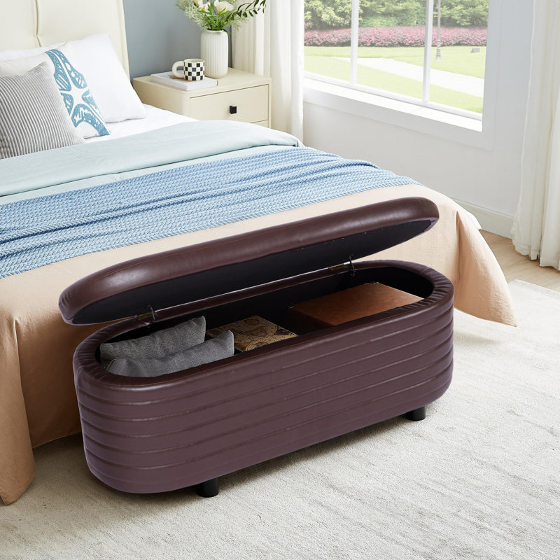 Banc de rangement Quinasia, Brun