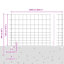 vidaXL Fence with Post Segment Outdoor Barrier Garden Terrace Divider Boundary-114618655