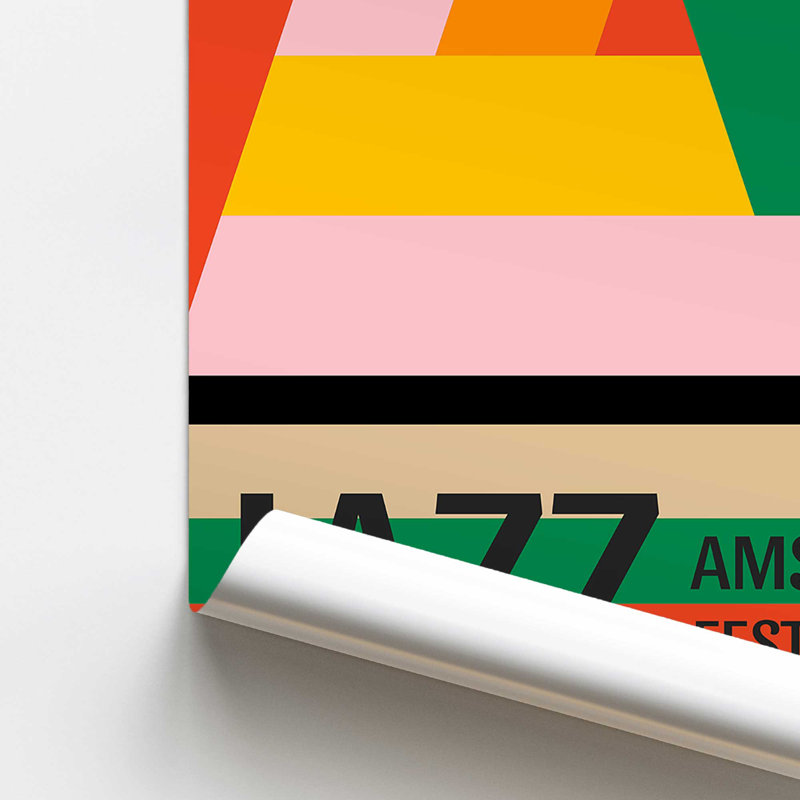 Affiche Amsterdam Jazz Festival, impression roulée, H 36 po x l 24 po
